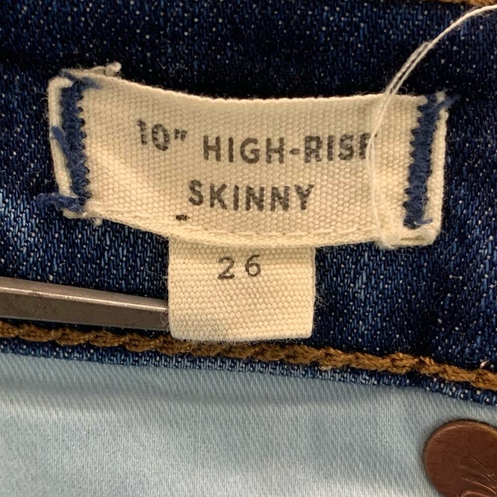 Madewell 10" High-Rise Skinny Button-Front Drop-Hem Women's Jeans  -  Size:  26 - Picture 15 of 16